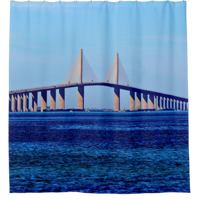 Sunshine Skyway Brücke Duschvorhang (Vorderseite)
