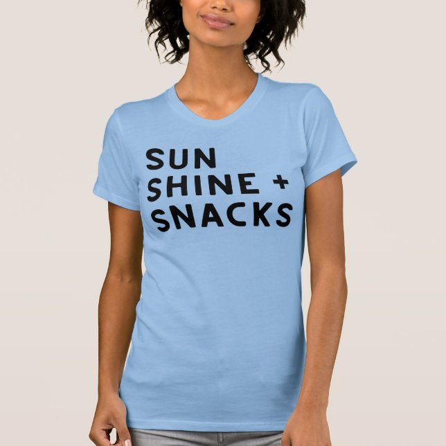 SUNSHINE + SNACKS Damen T-Shirt (Vorderseite)