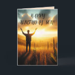 SUNSHINE SON BIRTHDAY CARD DANKESKARTE<br><div class="desc">Wenn dein Junge dein Sonnenschein ist,  ist das die Geburtstagskarte für ihn.</div>