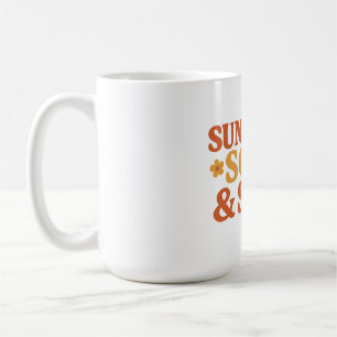 Sunshine Soul & Sass Retro 70er-Inspiriert fett-Zi Kaffeetasse