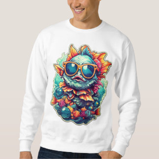 Sunshine Splash Funky Fish T-Shirt. Sweatshirt
