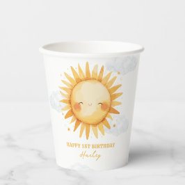 Sunshine Summer Kindergeburtstag Party Pappbecher
