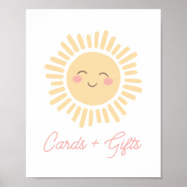 Sunshine Sun Geburtstagsparty Cards und Geschenke Poster