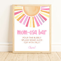 Sunshine sun Mom-osa Bar girl Baby Duschzeichen