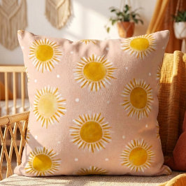 Sunshine Sun Pattern Throw Pillow Kissen