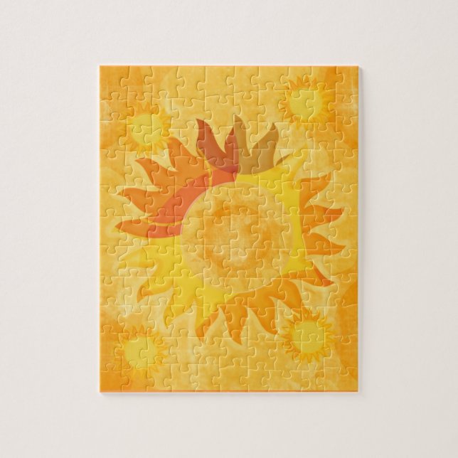 Sunshine Sun Sunburst Puzzle (Vertikal)