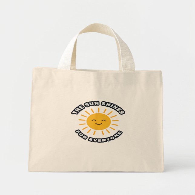 Sunshine Tote Bag Mini Stoffbeutel (Vorne)
