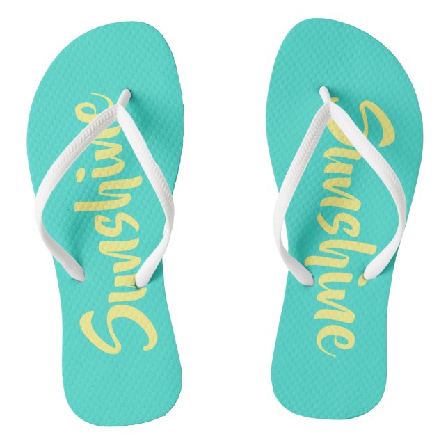 Sunshine Turquoise Flip Flops (Fußbett)