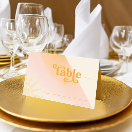 Sunshine Typografy Wedding Table ID1048 Platzkarte