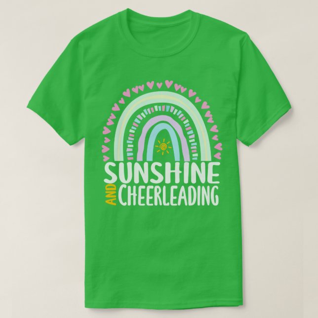 Sunshine und Cheerleader Niedlich Rainbow Gift for T-Shirt (Design vorne)