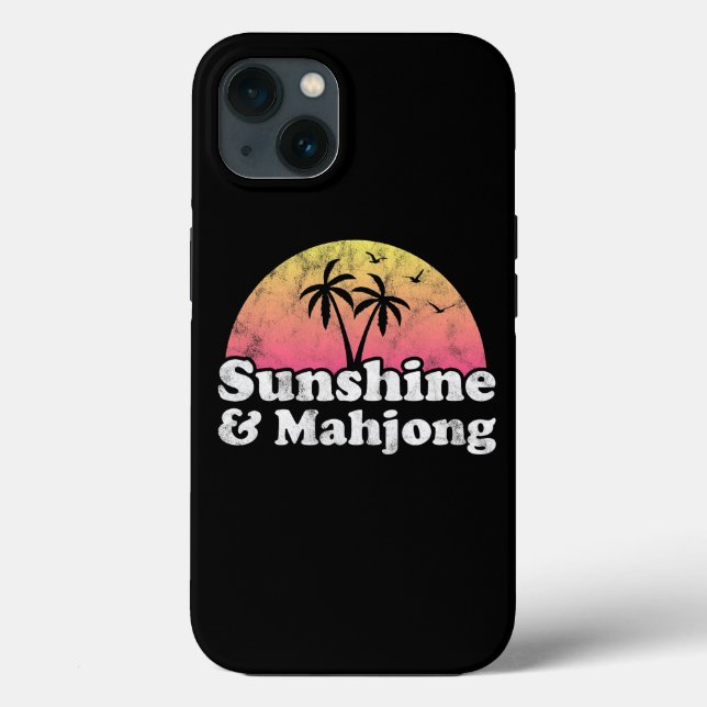 Sunshine und Mahjong Case-Mate iPhone Hülle (Rückseite)