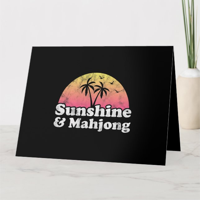 Sunshine und Mahjong Karte (Vorderseite)