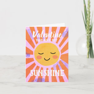 Sunshine Valentine Ferienkarte Feiertagskarte