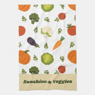 Sunshine & Veggies Niedlich Küchentuch