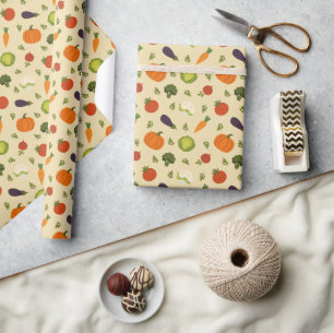 Sunshine & Veggies Wrapping Paper Geschenkpapier