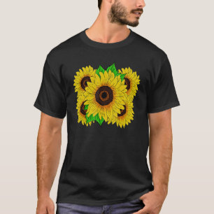 Sunshine Yellow Blume Blossom Florist Hippie Sunf T-Shirt