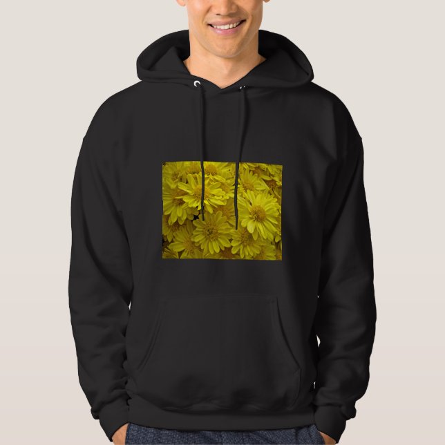 Sunshine Yellow Chrysanthema Hoodie (Vorderseite)