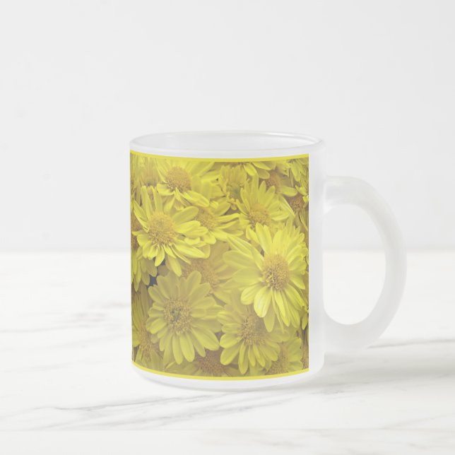 Sunshine Yellow Chrysanthema Mattglastasse (Rechts)