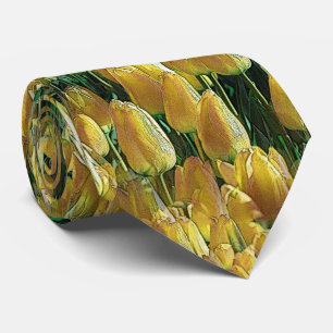 Sunshine Yellow Tulips Neck Tie Krawatte