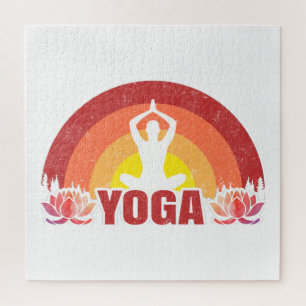 Sunshine Yoga Yogi Lotus Blume Puzzle
