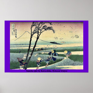 Sunshu ejiri von Katsushika, Hokusai Ukiyoe Poster