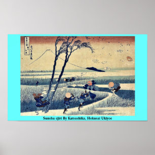 Sunshu ejiri von Katsushika, Hokusai Ukiyoe. Poster
