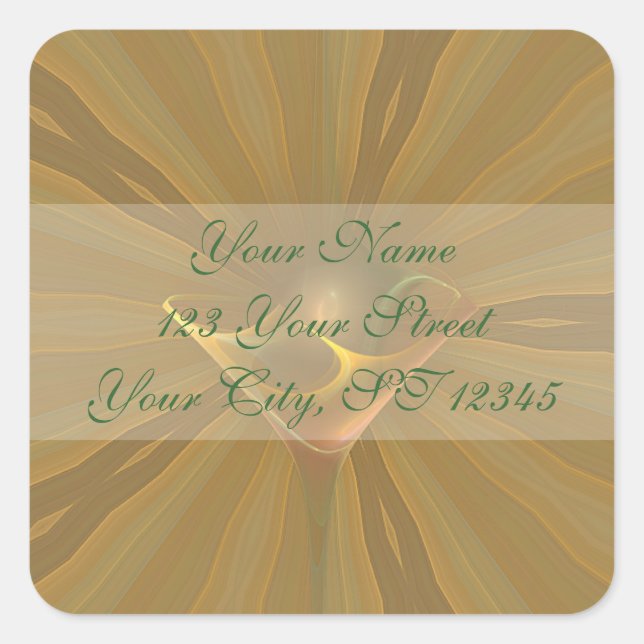 Suntini Fee Martini Quadratischer Aufkleber (Vorderseite)