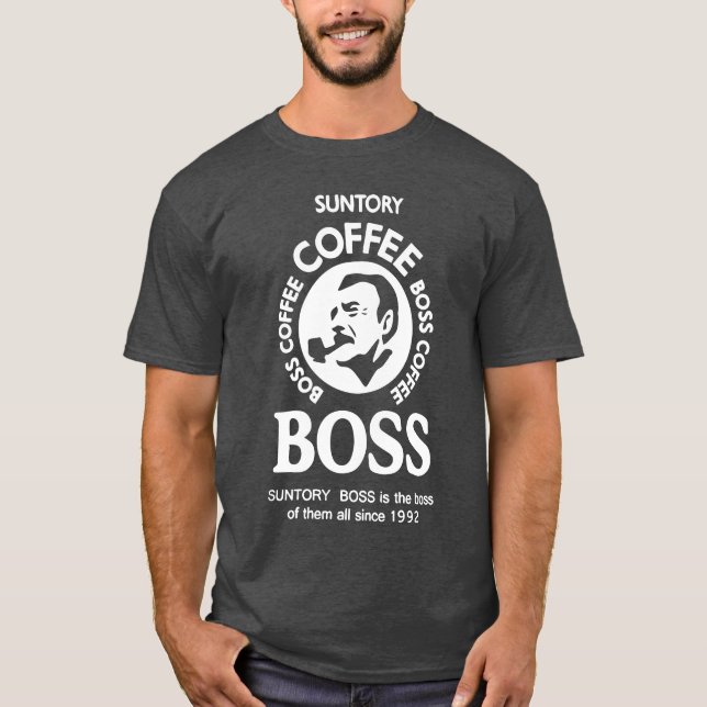 Suntory Boss Kaffee-Geschenk T-Shirt (Vorderseite)