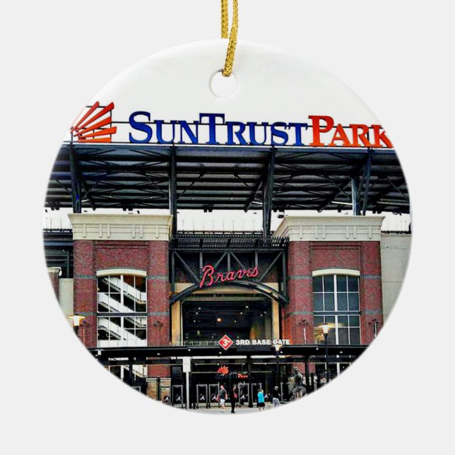 Suntrust Park, Suntrust Park Atlanta, Suntrust Par Keramik Ornament (Vorne)