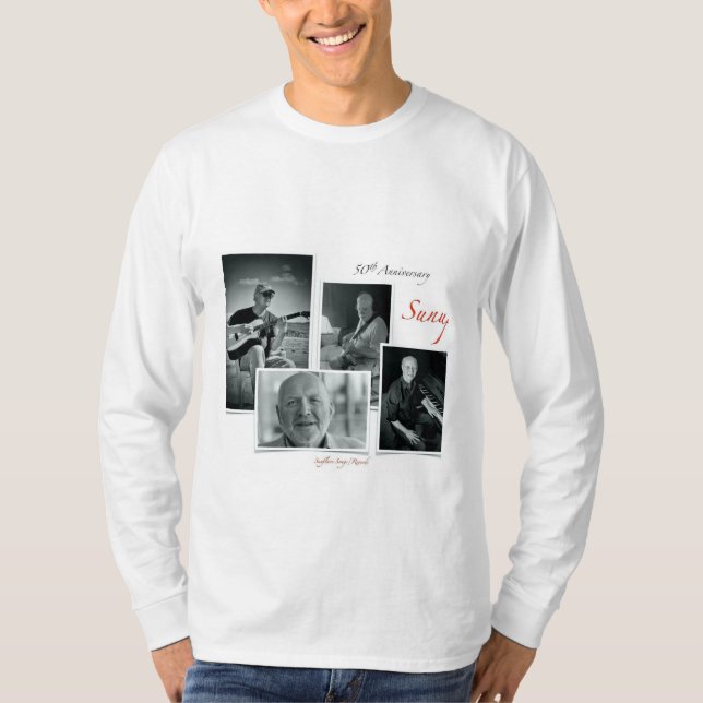 Sunup's 50-jähriger langärmeliger T - Shirt (Vorderseite)