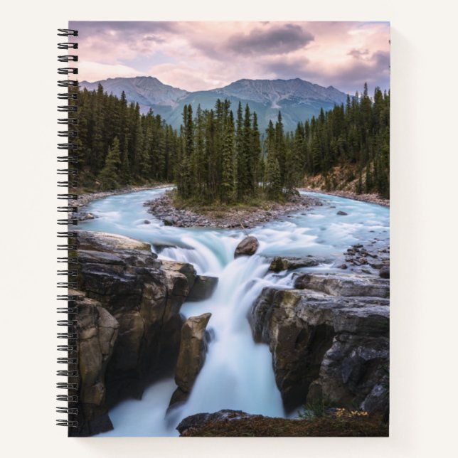 Sunwapta Falls | Jasper-Nationalpark Notizbuch (Vorderseite)