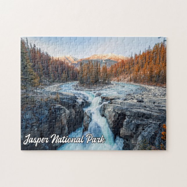 Sunwapta Falls, Jasper Nationalpark Puzzle (Horizontal)