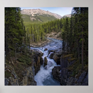 SUNWAPTA FALLS - KANADISCHE ROCKIES POSTER