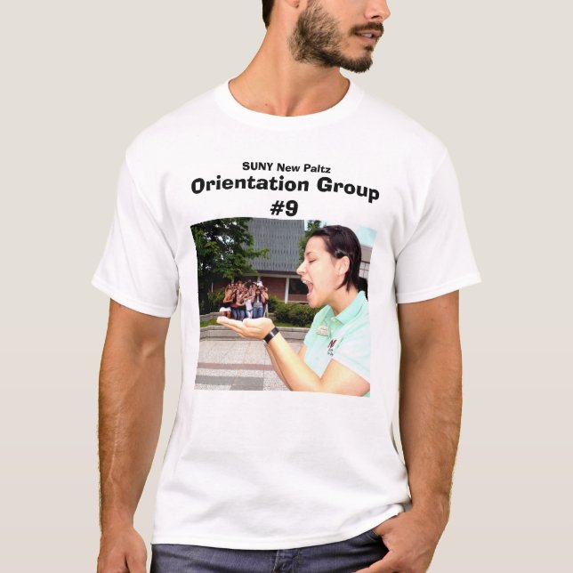 SUNY neue Paltz Orientierungs-Gruppe #9 T-Shirt (Vorderseite)