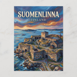 Suomenlinna Meeresfestung Finnland Postkarte