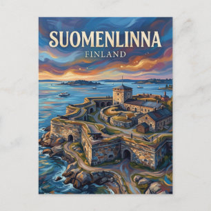 Suomenlinna Meeresfestung Finnland Postkarte