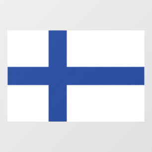 SUOMI FINLAND FLAG FENSTERAUFKLEBER