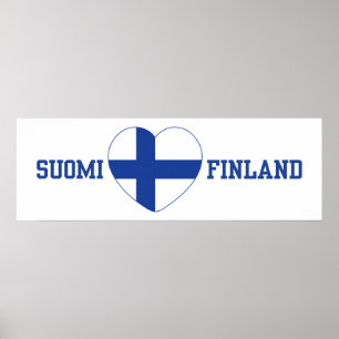 SUOMI FINLAND Kundenposter Poster