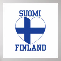 SUOMI FINLAND Kundenposter