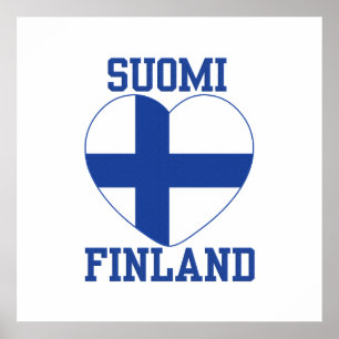 SUOMI FINLAND Kundenposter Poster