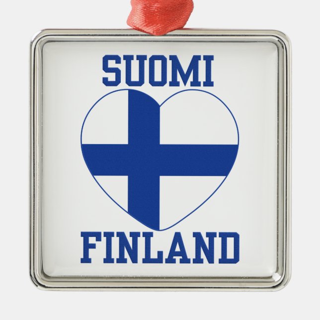 SUOMI FINLAND Ziergegend Ornament Aus Metall (Vorne)