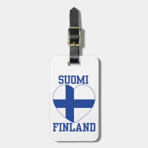 Suomi Finland Zollmarke Gepäckanhänger