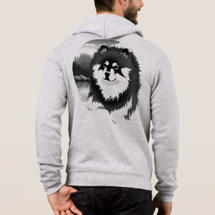 SUOMI - Finnische Lapphund mit Reißverschluss - Vo Hoodie