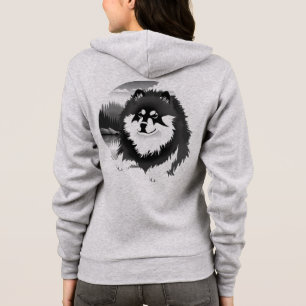 SUOMI - Finnische Lapphund mit Reißverschluss - Vo Hoodie