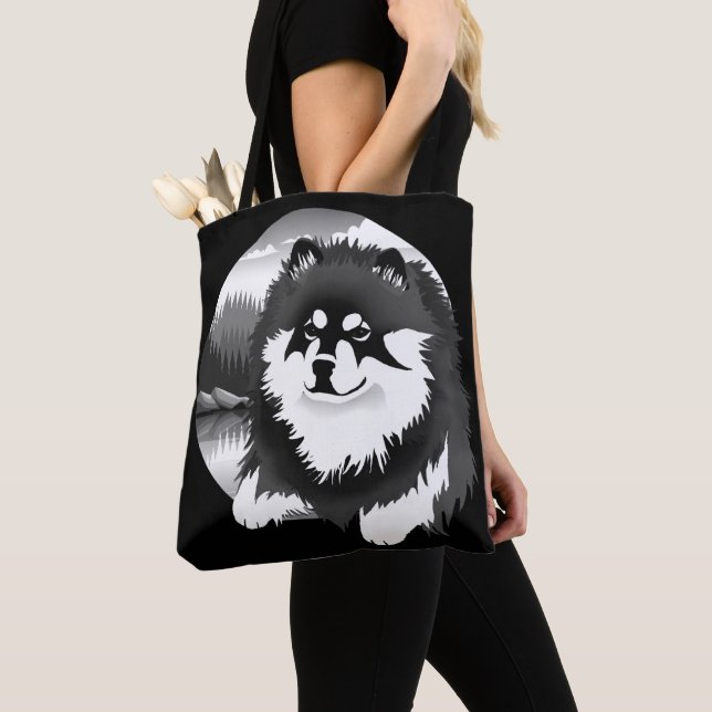 SUOMI - Finnische Lapphund-Tasche oder Kreuzsack (Von Nahem)