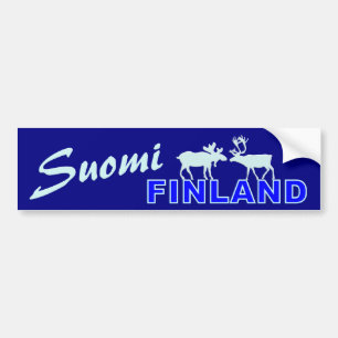 Suomi Finnland Autoaufkleber