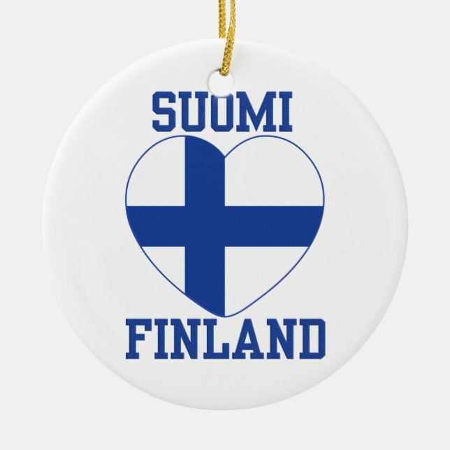 SUOMI FINNLAND Gewohnheitsverzierung Keramik Ornament (Vorne)