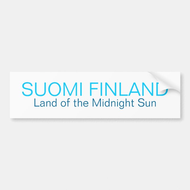 SUOMI FINNLAND, Land des Autoaufkleber (Vorne)