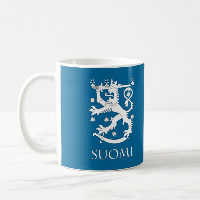 SUOMI Finnland Löwe-Tasse Kaffeetasse (Links)