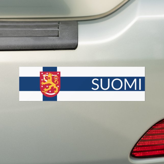 Suomi Flag Autoaufkleber (Auf Auto)
